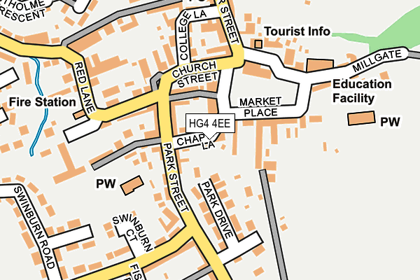 HG4 4EE map - OS OpenMap – Local (Ordnance Survey)