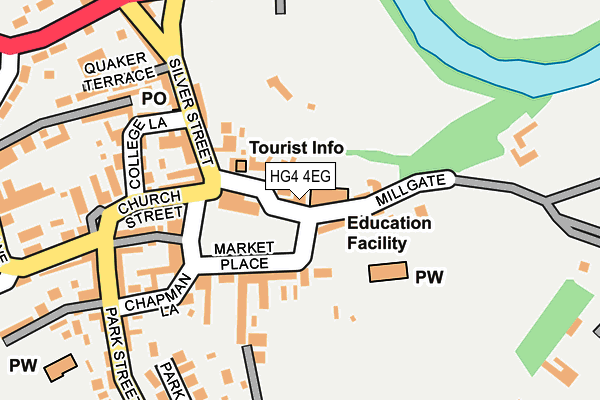 HG4 4EG map - OS OpenMap – Local (Ordnance Survey)