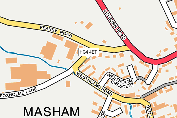 HG4 4ET map - OS OpenMap – Local (Ordnance Survey)