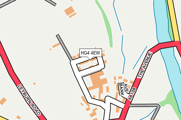 HG4 4EW map - OS OpenMap – Local (Ordnance Survey)