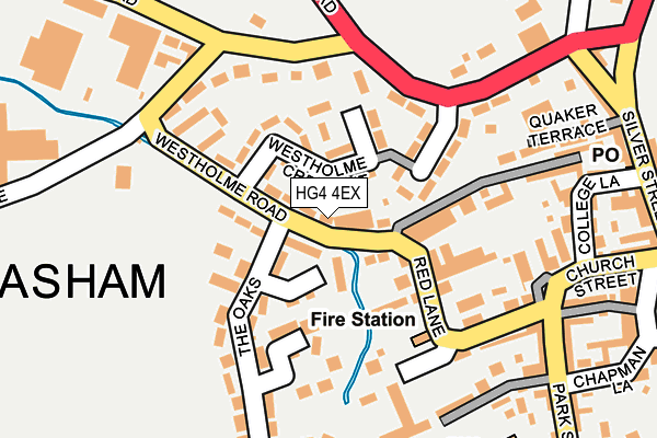 HG4 4EX map - OS OpenMap – Local (Ordnance Survey)