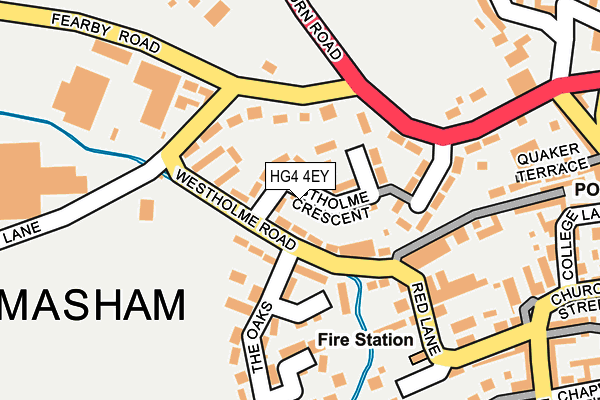 HG4 4EY map - OS OpenMap – Local (Ordnance Survey)