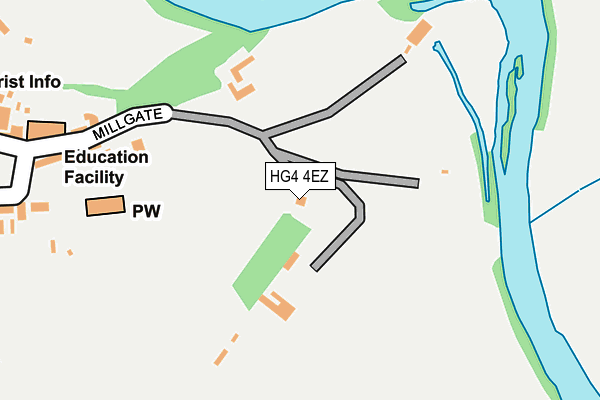 HG4 4EZ map - OS OpenMap – Local (Ordnance Survey)