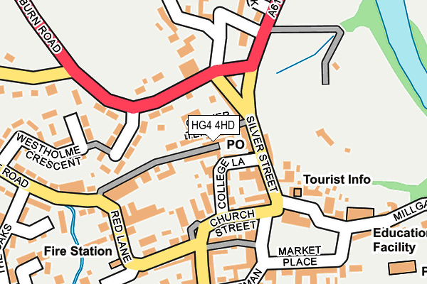 HG4 4HD map - OS OpenMap – Local (Ordnance Survey)