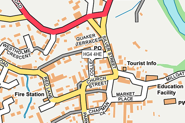 HG4 4HE map - OS OpenMap – Local (Ordnance Survey)