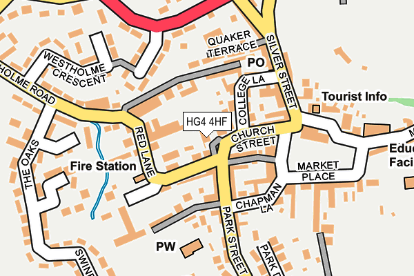 HG4 4HF map - OS OpenMap – Local (Ordnance Survey)