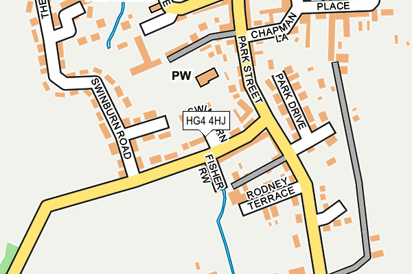 HG4 4HJ map - OS OpenMap – Local (Ordnance Survey)
