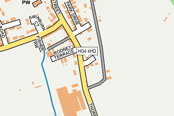 HG4 4HQ map - OS OpenMap – Local (Ordnance Survey)