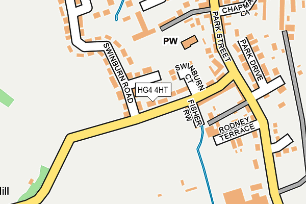 HG4 4HT map - OS OpenMap – Local (Ordnance Survey)