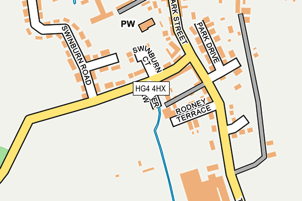 HG4 4HX map - OS OpenMap – Local (Ordnance Survey)