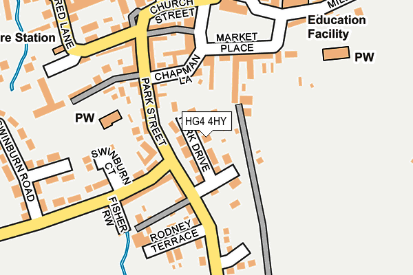 HG4 4HY map - OS OpenMap – Local (Ordnance Survey)