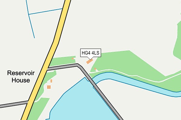 HG4 4LS map - OS OpenMap – Local (Ordnance Survey)