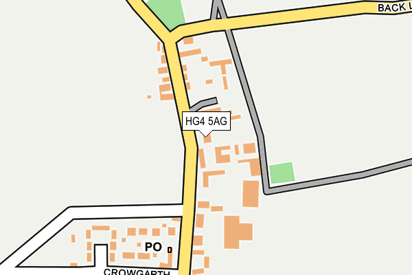 HG4 5AG map - OS OpenMap – Local (Ordnance Survey)