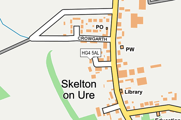 HG4 5AL map - OS OpenMap – Local (Ordnance Survey)