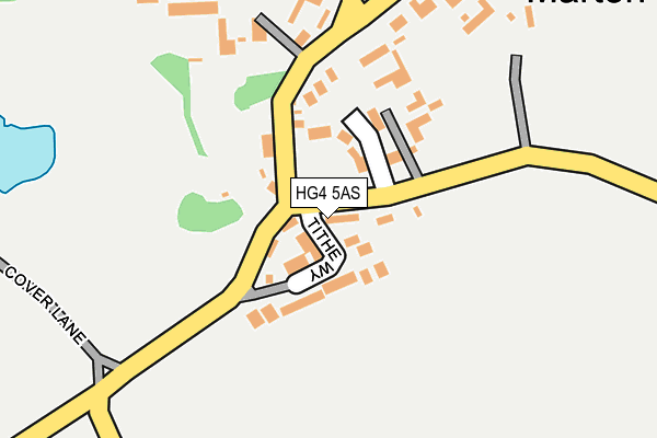 HG4 5AS map - OS OpenMap – Local (Ordnance Survey)