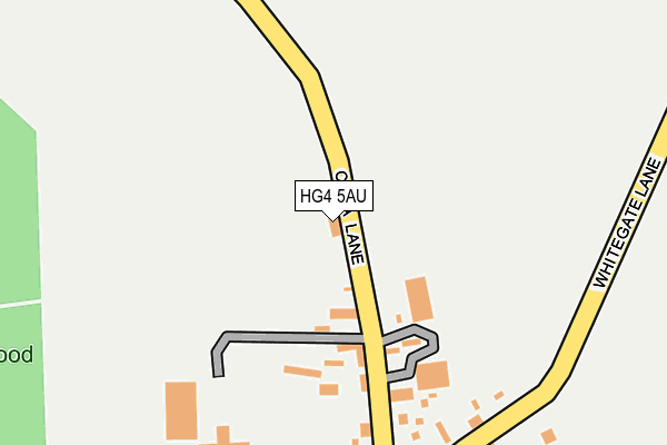 HG4 5AU map - OS OpenMap – Local (Ordnance Survey)