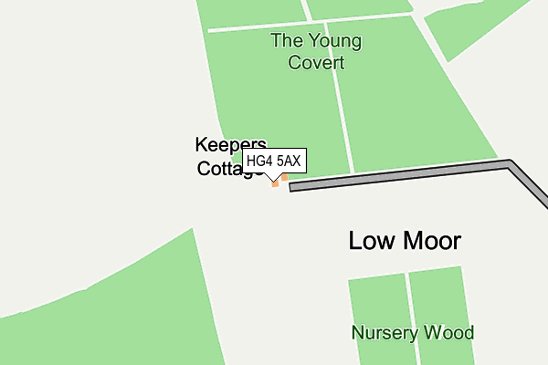 HG4 5AX map - OS OpenMap – Local (Ordnance Survey)