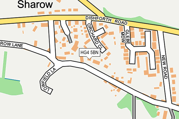 HG4 5BN map - OS OpenMap – Local (Ordnance Survey)