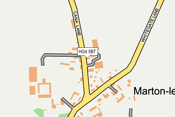 HG4 5BT map - OS OpenMap – Local (Ordnance Survey)