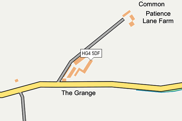 HG4 5DF map - OS OpenMap – Local (Ordnance Survey)
