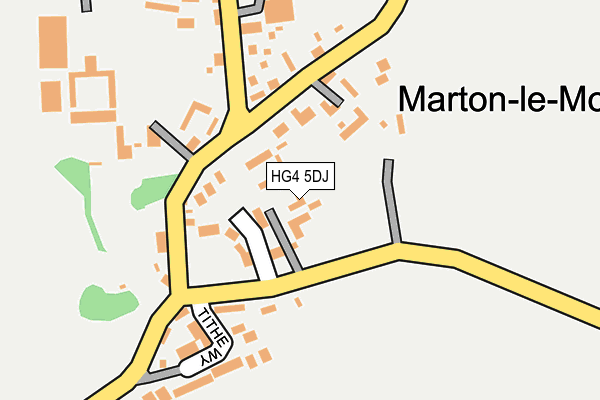 HG4 5DJ map - OS OpenMap – Local (Ordnance Survey)