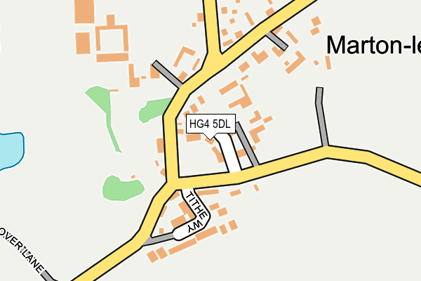 HG4 5DL map - OS OpenMap – Local (Ordnance Survey)