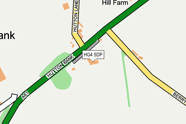 HG4 5DP map - OS OpenMap – Local (Ordnance Survey)