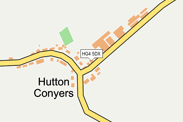 HG4 5DX map - OS OpenMap – Local (Ordnance Survey)