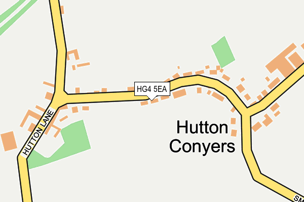 HG4 5EA map - OS OpenMap – Local (Ordnance Survey)