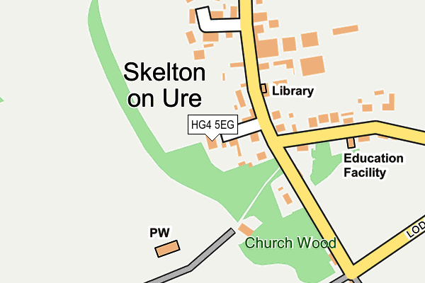 HG4 5EG map - OS OpenMap – Local (Ordnance Survey)