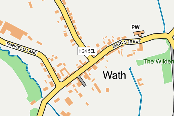 HG4 5EL map - OS OpenMap – Local (Ordnance Survey)