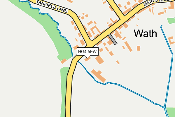 HG4 5EW map - OS OpenMap – Local (Ordnance Survey)