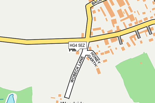 HG4 5EZ map - OS OpenMap – Local (Ordnance Survey)