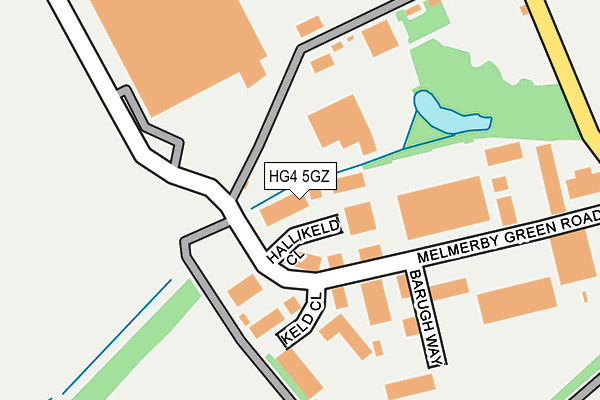 HG4 5GZ map - OS OpenMap – Local (Ordnance Survey)