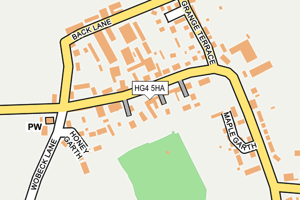 HG4 5HA map - OS OpenMap – Local (Ordnance Survey)