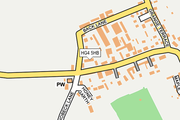 HG4 5HB map - OS OpenMap – Local (Ordnance Survey)