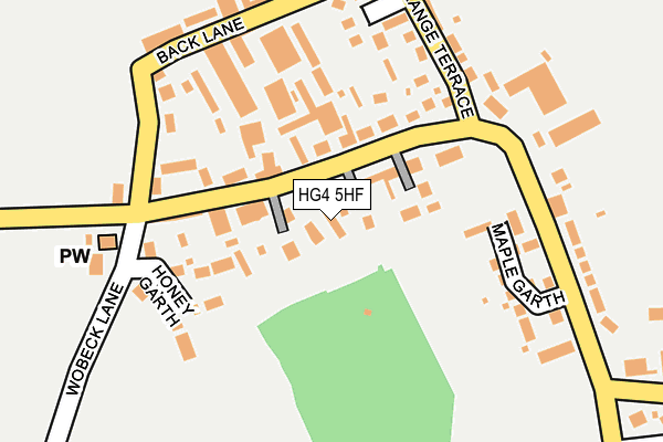 HG4 5HF map - OS OpenMap – Local (Ordnance Survey)