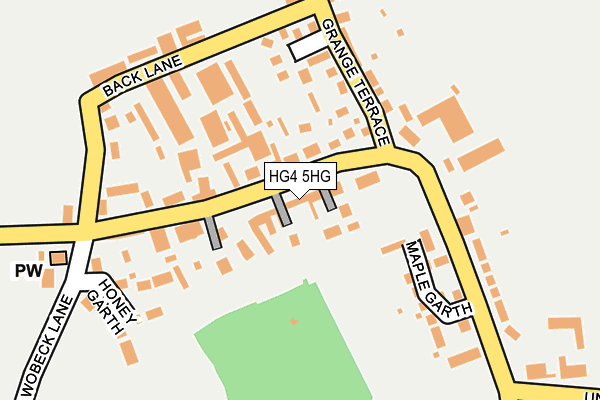 HG4 5HG map - OS OpenMap – Local (Ordnance Survey)