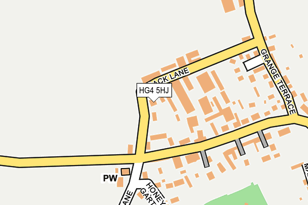 HG4 5HJ map - OS OpenMap – Local (Ordnance Survey)