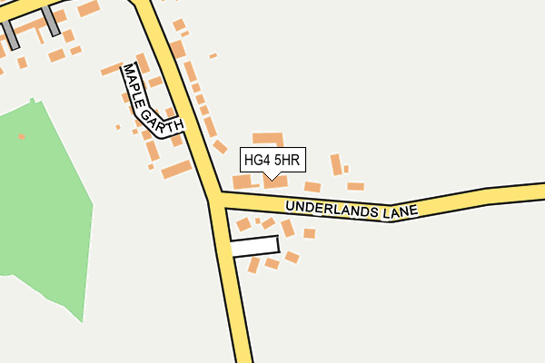 HG4 5HR map - OS OpenMap – Local (Ordnance Survey)