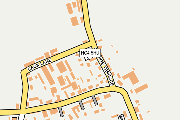 HG4 5HU map - OS OpenMap – Local (Ordnance Survey)