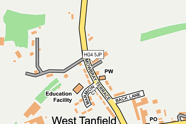 HG4 5JP map - OS OpenMap – Local (Ordnance Survey)