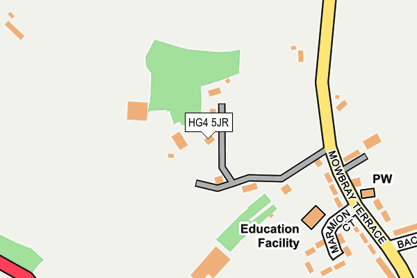 HG4 5JR map - OS OpenMap – Local (Ordnance Survey)