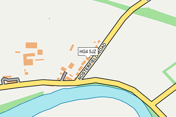 HG4 5JZ map - OS OpenMap – Local (Ordnance Survey)