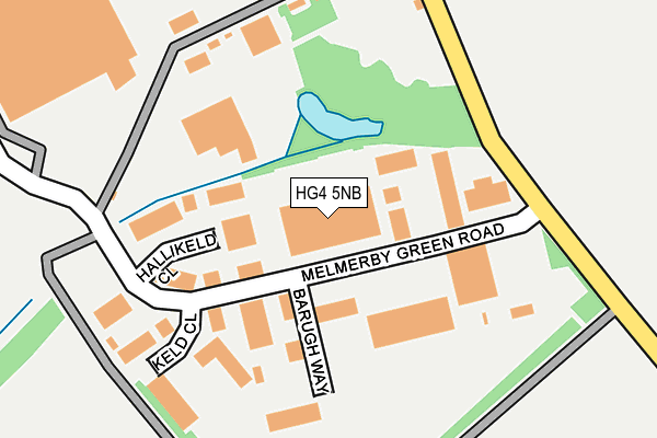 Map of MELMERBY TRAINING SERVICES LTD at local scale