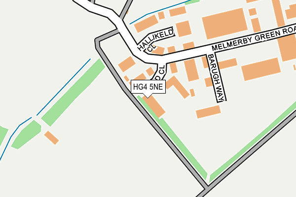 HG4 5NE map - OS OpenMap – Local (Ordnance Survey)
