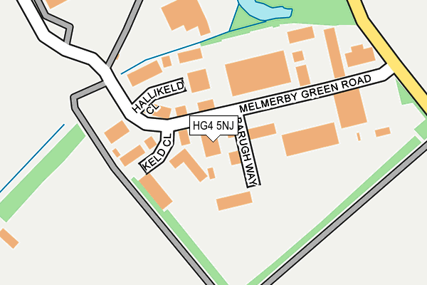 HG4 5NJ map - OS OpenMap – Local (Ordnance Survey)