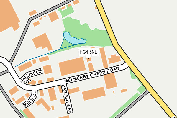 HG4 5NL map - OS OpenMap – Local (Ordnance Survey)