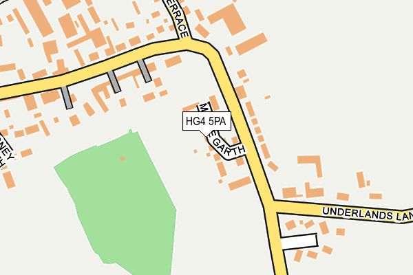 HG4 5PA map - OS OpenMap – Local (Ordnance Survey)