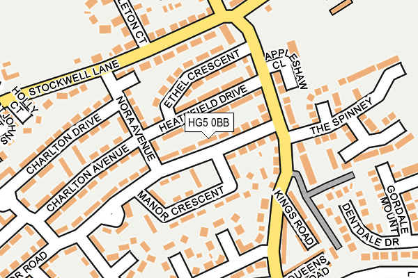 HG5 0BB map - OS OpenMap – Local (Ordnance Survey)